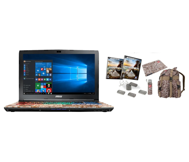 MSI GE62VR i7-7700HQ/8GB/1TB+128SSD/Win10 GTX1060 - 358462 - zdjęcie